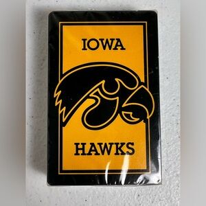 New Sealed Iowa Hawks VTG Plastic Coated Playing Cards Hoyle USA Hawkeyes